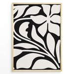 Ladda upp bild till gallerivisning, Flow Botanica Plakat | Matisse Poster | Organisk blomstermotiv i sort-hvid

