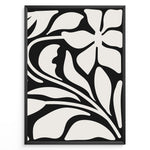 Ladda upp bild till gallerivisning, Flow Botanica Plakat | Matisse Poster | Organisk blomstermotiv i sort-hvid
