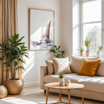 Ladda upp bild till gallerivisning, Plakat med isvaffel | Sommer og Strand Plakater | Denne plakat viser en vaffelis, der er væltet og smelter, omgivet af små lavendelfarvede blomster. Perfekt til is- og sommerelskere.
