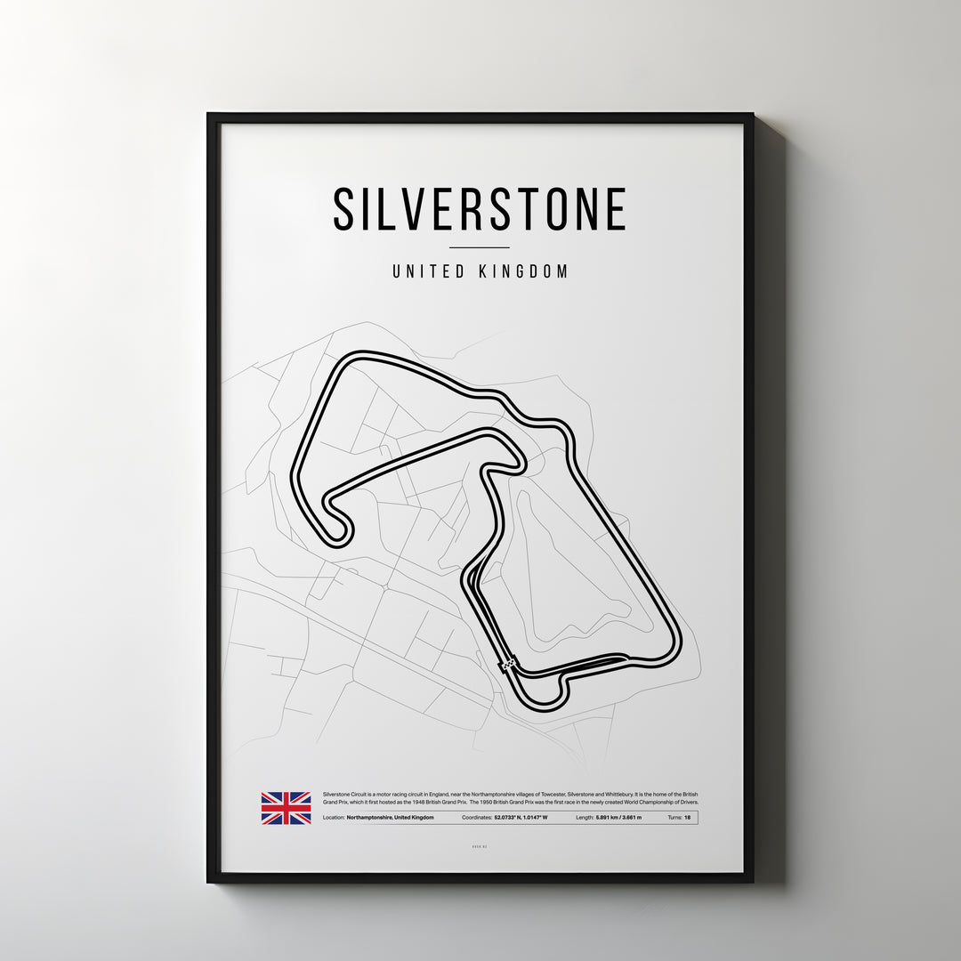 Formel 1-affisch för Storbritannien | British Thunder på Silverstone