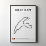 Ladda upp bild till gallerivisning, Belgien Formel 1-affisch | Spas Ardennerberg-och-dalbana
