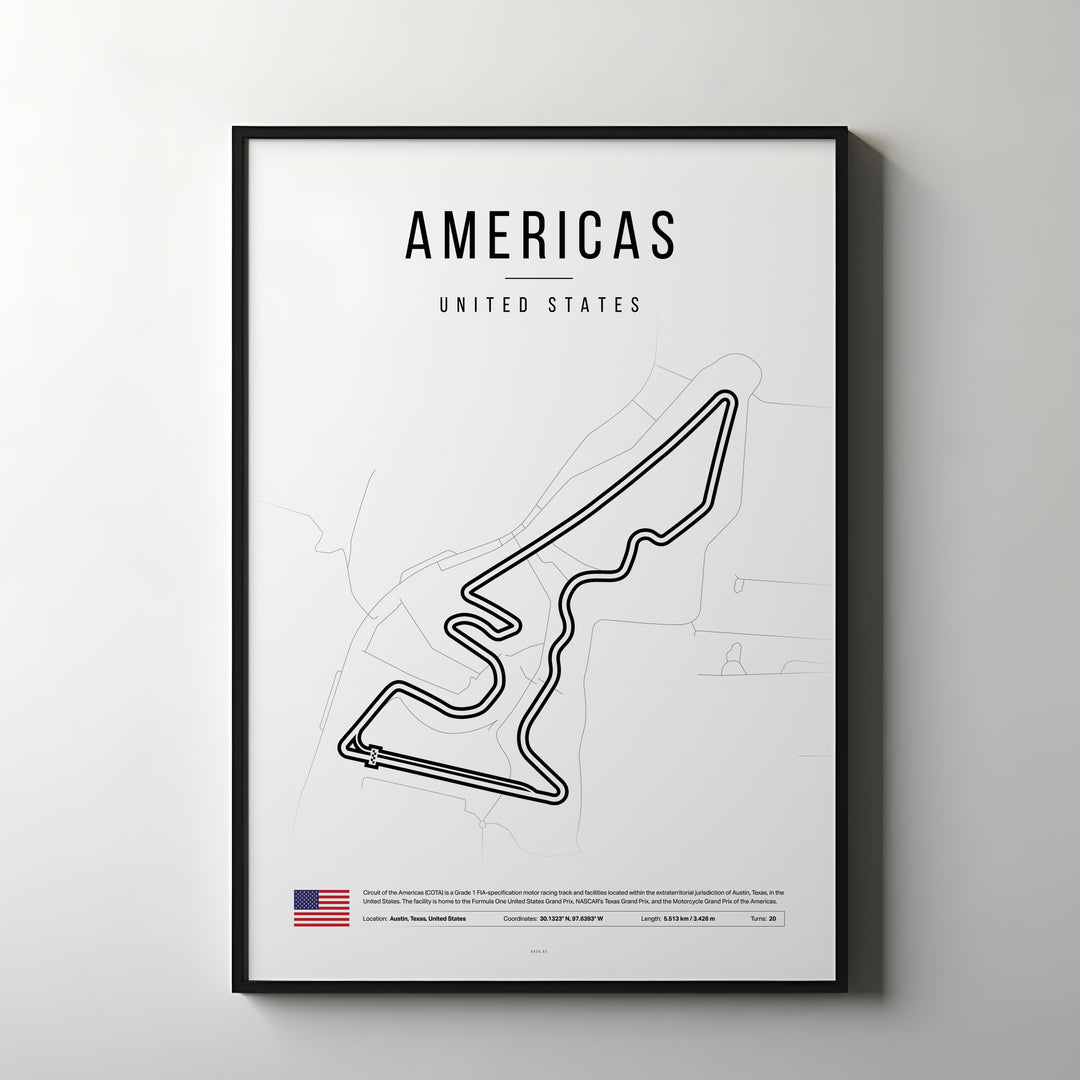 USA Formel 1-affisch | Lone Star Charm i Austin