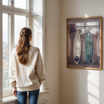 Ladda upp bild till gallerivisning, Plakat med surfbrætter | Sommer og Strand Plakater | Denne plakat viser flere surfbrætter opstillet lodret i forskellige pastelfarver som hvid, pink og grøn. Perfekt til surf- og strandelskere.
