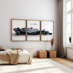 Ladda upp bild till gallerivisning, Petronas Formel 1 Plakater | Sæt af 3 | Moderne Racerbil Design | Dynamisk Motorsport Kunst | Plakaty.dk
