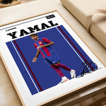 Ladda upp bild till gallerivisning, Fodbold plakat | Fodbold plakater | Lamine Yamal Fodbold Plakat | Inspirerende for Fremtidens Fans | Plakaty.dk
