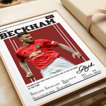Ladda upp bild till gallerivisning, Fodbold plakat | Fodbold plakater | David Beckham Fodbold Spiller Plakat | Perfekt til Passionerede Fans | Plakaty.dk
