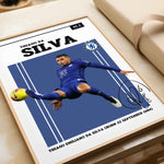 Ladda upp bild till gallerivisning, Fodbold plakat | Fodbold plakater | Thiago Silva Fodbold Plakat | Perfekt til Passionerede Fans | Plakaty.dk
