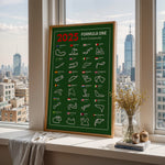 Ladda upp bild till gallerivisning, F1 Plakat | F1 Kalender Plakater 2025 | Formel 1 Race Tracking Map | Perfekt til Den Ægte Fan | Plakaty.dk
