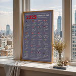 Ladda upp bild till gallerivisning, F1 Plakat | F1 Kalender Plakater 2025 | Formel 1 Race Tracking Map | Perfekt til Den Ægte Fan | Plakaty.dk
