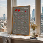 Ladda upp bild till gallerivisning, F1 Plakat | F1 Kalender Plakater 2025 | Formel 1 Race Tracking Map | Perfekt til Den Ægte Fan | Plakaty.dk
