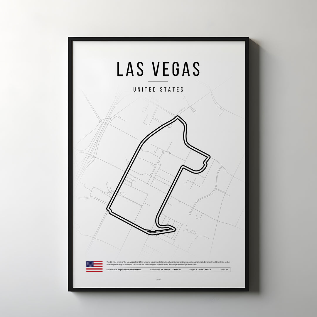 Formel 1-affisch i Las Vegas | Neonrusning i Las Vegas