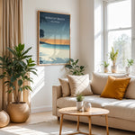 Ladda upp bild till gallerivisning, Boracay Beach Vintage Travel Plakat | Vintage Travel Poster | Denne plakat viser Boracay Beach med hvidt sand, roligt blåt vand og en gradienthimmel. Silhuetter af palmer i forgrunden. Perfekt til dem, der elsker tropiske strande.
