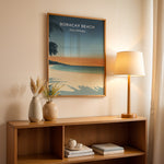 Ladda upp bild till gallerivisning, Boracay Beach Vintage Travel Plakat | Vintage Travel Poster | Denne plakat viser Boracay Beach med hvidt sand, roligt blåt vand og en gradienthimmel. Silhuetter af palmer i forgrunden. Perfekt til dem, der elsker tropiske strande.
