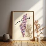 Ladda upp bild till gallerivisning, Palestine Plakat | Purple Roser Plakat | Lilla Blomster plakat
