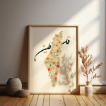 Ladda upp bild till gallerivisning, Palestine Plakat | Yellow Roser Plakat | Guld Blomster plakat
