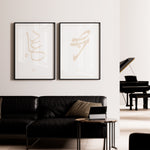 Ladda upp bild till gallerivisning, Dua &amp; Sabr Plakat | Arabisk Calligraphy | Beige Islamisk Plakat | Tro &amp; Tålmodighed | Plakaty.dk
