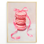 Ladda upp bild till gallerivisning, Illustration of stacked pink macarons tied with a pink ribbon.
