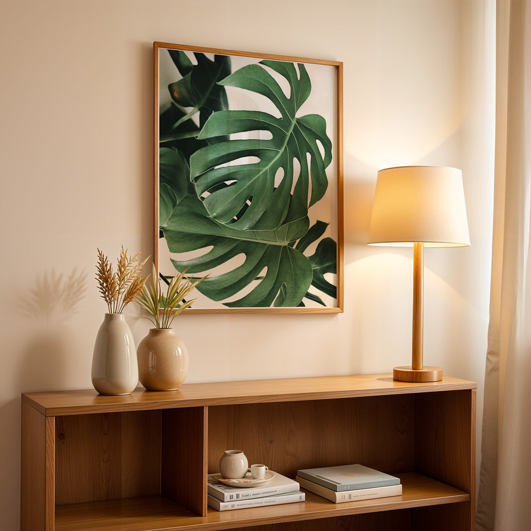 Plante print | Kunstnerisk plakat til ethvert hjem | Plakat med grønne planter, botanisk kunst og naturplanter, ideel til at tilføje et organisk og livligt præg til dit hjem.