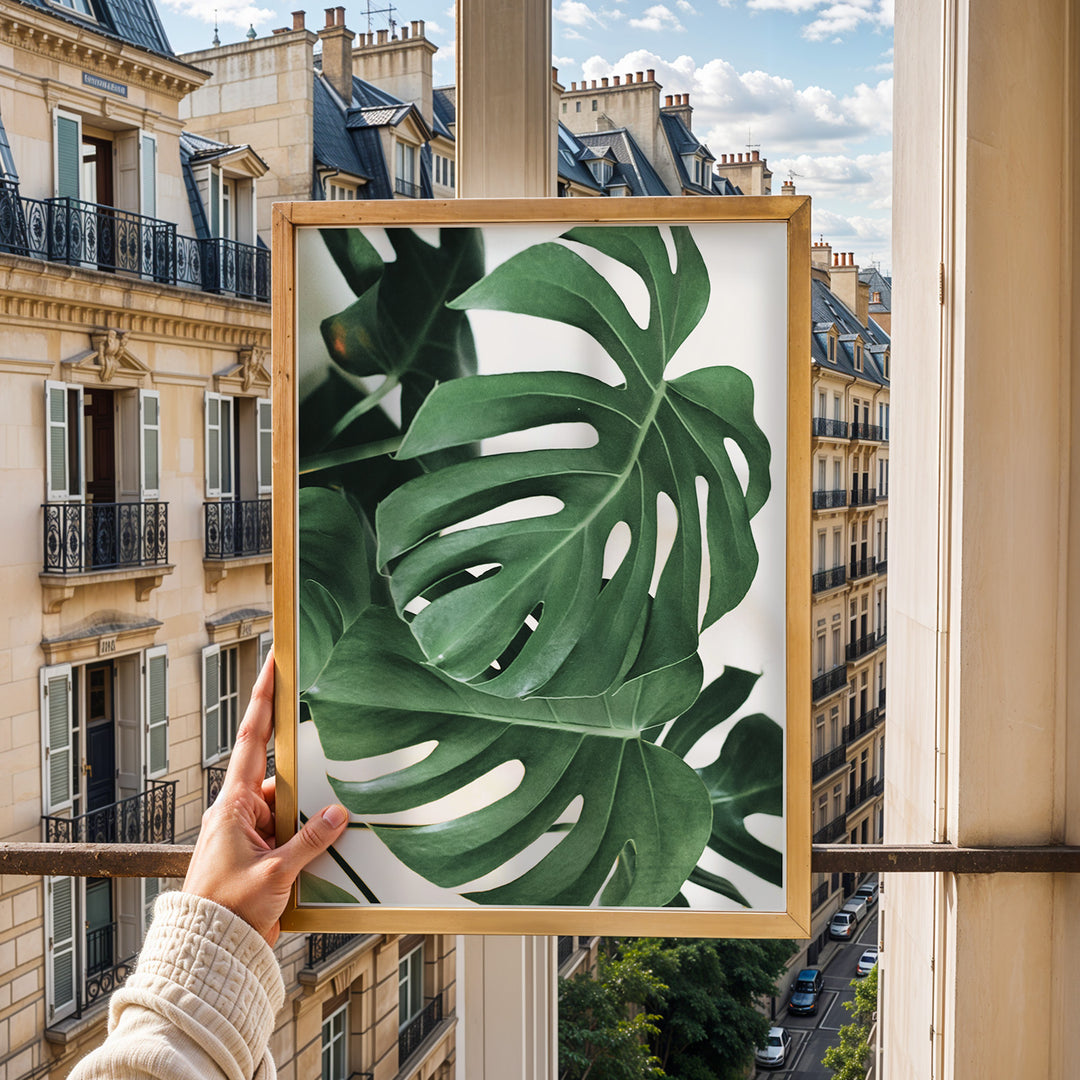 Plante print | Kunstnerisk plakat til ethvert hjem | Plakat med grønne planter, botanisk kunst og naturplanter, ideel til at tilføje et organisk og livligt præg til dit hjem.