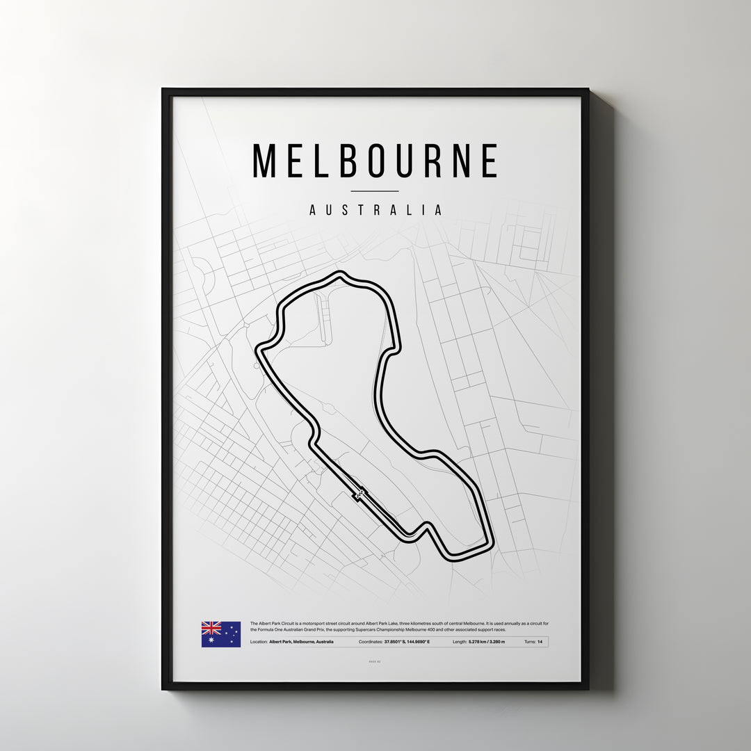 Australien Formel 1-affisch | Skapa vibbar från Down Under i Melbourne