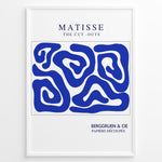 Ladda upp bild till gallerivisning, Indigo Cut-Outs Plakat | Matisse Poster | Blå og hvide abstrakte former inspireret af Matisse&#39;s papirklip
