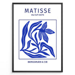 Ladda upp bild till gallerivisning, Classic Cut-Outs Plakat | Matisse Poster | Blå abstrakte former i ikonisk Matisse-stil
