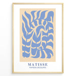 Ladda upp bild till gallerivisning, Indigo Foliage Plakat | Matisse Poster | Abstrakte blå former på beige baggrund
