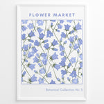 Ladda upp bild till gallerivisning, Blue Bell Botanicals Plakat | Matisse Poster | Blå klokkeblomster i naturtro stil fra Botanical Collection No. 3
