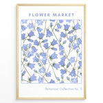Ladda upp bild till gallerivisning, Blue Bell Botanicals Plakat | Matisse Poster | Blå klokkeblomster i naturtro stil fra Botanical Collection No. 3
