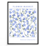 Ladda upp bild till gallerivisning, Blue Bell Botanicals Plakat | Matisse Poster | Blå klokkeblomster i naturtro stil fra Botanical Collection No. 3
