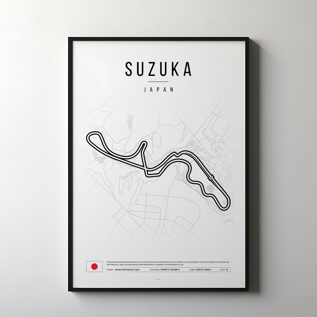 Japan Formel 1-affisch | Hitta zen med Suzukas racingatmosfär