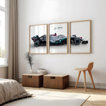 Ladda upp bild till gallerivisning, Petronas Formel 1 Plakater | Sæt af 3 | Moderne Racerbil Design | Dynamisk Motorsport Kunst | Plakaty.dk
