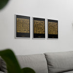 Ladda upp bild till gallerivisning, Surat Al-Nas Plakat | Kufi Art Guld Design | Islamisk Plakater

