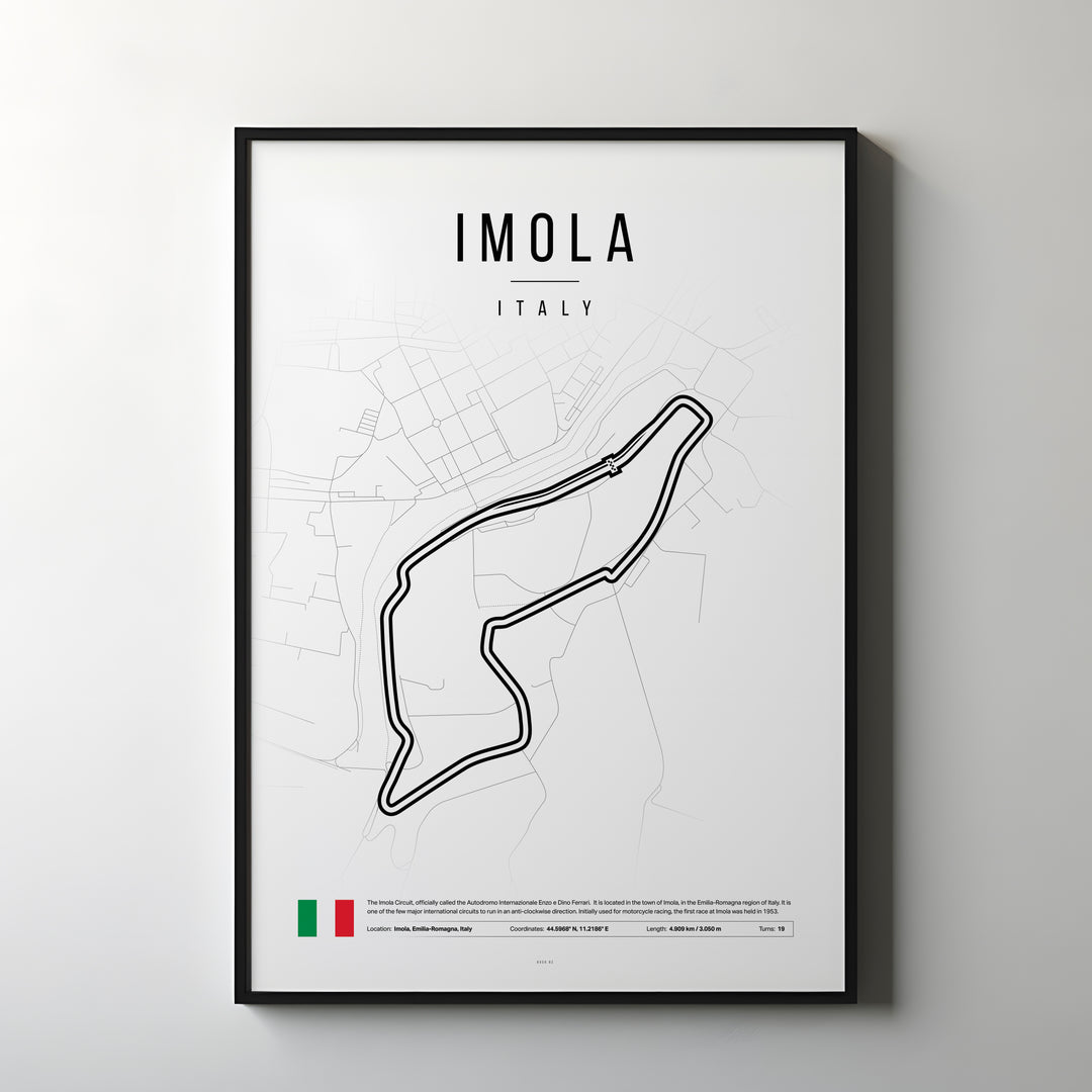 Formel 1-affisch för Emilia Romagna | Skaffa Imolas racingarv