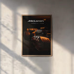 Ladda upp bild till gallerivisning, McLaren Formel 1-affisch | Modern racerbilskonst
