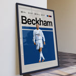 Ladda upp bild till gallerivisning, Fodbold plakat | Fodbold plakater | David Beckham Fodbold Plakat 03 | Stilfuld Hyldest til Den Ægte Fan | Plakaty.dk
