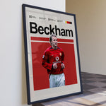 Ladda upp bild till gallerivisning, Fodbold plakat | Fodbold plakater | David Beckham Fodbold Plakat 02 | Stilfuld Hyldest til Den Ægte Fan | Plakaty.dk
