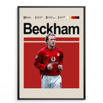 Ladda upp bild till gallerivisning, Fodbold plakat | Fodbold plakater | David Beckham Fodbold Plakat 02 | Stilfuld Hyldest til Den Ægte Fan | Plakaty.dk
