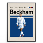Ladda upp bild till gallerivisning, Fodbold plakat | Fodbold plakater | David Beckham Fodbold Plakat 03 | Stilfuld Hyldest til Den Ægte Fan | Plakaty.dk
