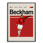 Ladda upp bild till gallerivisning, Fodbold plakat | Fodbold plakater | David Beckham Fodbold Plakat 01 | Stilfuld Hyldest til Den Ægte Fan | Plakaty.dk
