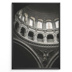 Ladda upp bild till gallerivisning, Fashion Plakat | Cathedral Dome with Angel Sculpture – Architectural Elegance Plakaty.dk | Interior view of a cathedral dome with arched windows and a stone angel sculpture beneath grand architectural arches.
