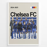 Ladda upp bild till gallerivisning, Holdfoto | Chelsea FC fodboldplakat 2024-2025 med hele truppen i blå trøjer – ideel vægdekoration til fans af Chelsea og engelsk fodbold.
