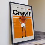 Ladda upp bild till gallerivisning, Fodbold plakat | Fodbold plakater | Johan Cruyff Fodbold Plakat | Legendarisk Tribute til Den Ægte Fan | Plakaty.dk
