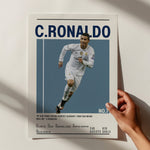 Ladda upp bild till gallerivisning, Fodbold plakat | Fodbold plakater | Cristiano Ronaldo Real Madrid Fodbold Plakat | Perfekt til Den Ægte Fan | Plakaty.dk
