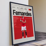 Ladda upp bild till gallerivisning, Fodbold plakat | Fodbold plakater | Bruno Fernandes Fodbold Plakat | Manchester United&#39;s Magiker | Plakaty.dk

