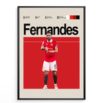 Ladda upp bild till gallerivisning, Fodbold plakat | Fodbold plakater | Bruno Fernandes Fodbold Plakat | Manchester United&#39;s Magiker | Plakaty.dk
