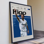 Ladda upp bild till gallerivisning, Fodbold plakat | Fodbold plakater | Luis Figo Fodbold Plakat | Portugals Magiske Spilskaber | Plakaty.dk
