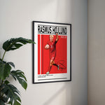 Ladda upp bild till gallerivisning, Fodbold plakat | Fodbold plakater | Rasmus Højlund Fodbold Plakat | Danmark | Perfekt til Den Ægte Fan | Plakaty.dk
