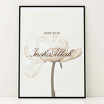 Ladda upp bild till gallerivisning, Hope With InshaAllah plakat på væg | Islamisk plakat med hvidt og beige design | Elegant vægdekoration | Inspirerende og stilfuld plakat
