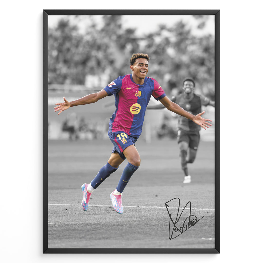Fodbold plakat | Fodbold plakater | Lamine Yamal Fodbold Plakat | Inspirerende for Fremtidens Fans | Plakaty.dk